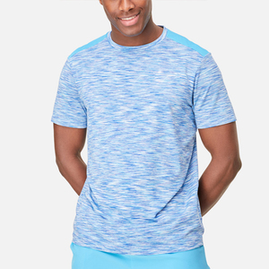 Venta al por mayor de ropa deportiva de compresión para correr atlética personalizada gimnasio camiseta para hombre Muscle Fit Fitness ropa cuello redondo entrenamiento Top - Product Image 2