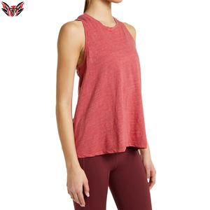 Personnalisé 100% Polyester Femmes Gym Sans Manches À Séchage Rapide Gilet De Course Femmes Sport Yoga Débardeur - Product Image 3