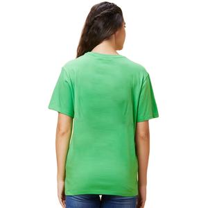 T-shirt en coton pour femmes coupe ample col rond t-shirt en tissu léger coupe décontractée à porter au quotidien avec un design imprimé minimaliste vente en gros - Product Image 3