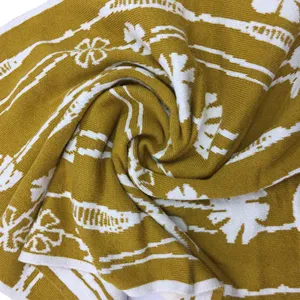 环保可重复使用提花厨房抹布针织厨房毛巾纯棉 & 彩色条纹和设计