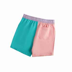 Short en toile sportif pour femmes taille élastique 100% coton taille moyenne respirant imperméable avec short en ruban à motif solide - Product Image 6