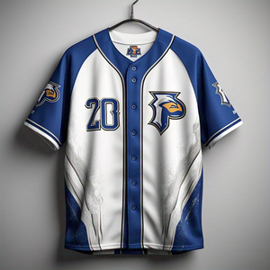 Ropa deportiva equipo 100% poliéster béisbol camisa Jersey impresión personalizada botón abajo béisbol Jersey sublimación Top - Product Image 5