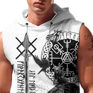 Custom Logo High Quality Breathable Casual Fitness <b>Sleeveless</b> Hoodie Sport Wear Solid Color <b>Pullover</b> <b>Men</b> Gym Knitted Sporty - Product Image 6