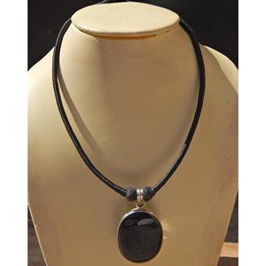 Collar de ónix negro de Plata de Ley 925, colgante de piedras preciosas hecho a mano, regalo de moda para su NL0007-GS - Product Image 3