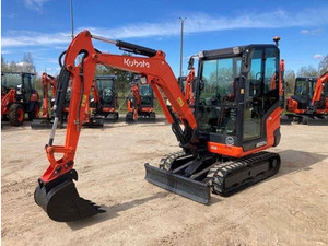 Mini-excavatrice Kubota U27-4, excavatrice compacte sur chenilles avec godet, excavatrice Kubota à vendre - Product Image 2