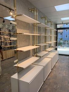 Multifunction Gold Metal Coat <b>Rack</b> for Home & Store Mobile Hanger for Clothes & Bags Stylish Stacking <b>Racks</b> & <b>Shelves</b> - Product Image 1