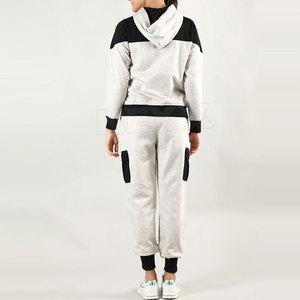 Premium Quality Women's Winter Tracksuit 100% Cotton Breathable Eco-Friendly Quick Dry Hooded Full-Length Solid Pattern Casual - Product Image 4