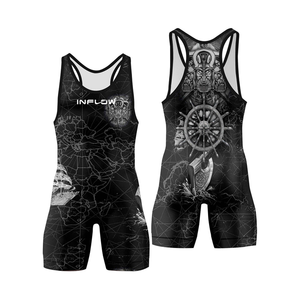 Maillots de lutte vêtements de lutte collants de lutte polyester entièrement sublimation offert conception gratuite vêtements de sport en gros BSCI - Product Image 2