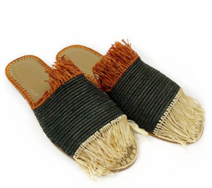 Sandales en raphia, chaussures faites à la main, chaussures en raphia, sandales d'été, chaussures d'été pour femmes, chaussures de plage, sandales marocaines - Product Image 3