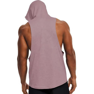 Venta al por mayor Nuevo Mejor Producto ropa cómoda básica algodón mezclado nuevo diseño elegante sin mangas con capucha cuello gimnasio sudaderas con capucha de los hombres - Product Image 2