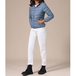Chaqueta Acolchada Plegable para Mujer, Ligera, Resistente al Agua, Abrigo de Invierno con Capucha, Cortavientos, Cálida, para Viajes al Aire Libre - Product Image 3