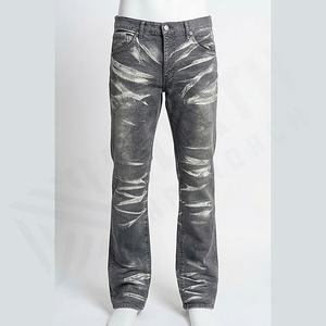 Jeans pour hommes en gros, couleur personnalisée, designer, déchirés, skinny, stretch, denim, pantalon slim, taille mi-haute, style ample, OEM personnalisé - Product Image 1