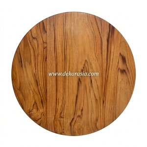 Planche à découper ronde en bois durable et écologique de qualité supérieure pour la cuisine, idéale pour hacher, trancher et servir, passe au lave-vaisselle - Product Image 2