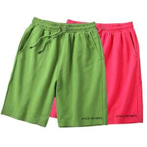 Vente chaude toutes les couleurs 260gsm coton français éponge Shorts personnalisé blanc été hommes grande taille Shorts - Product Image 6