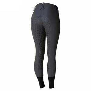 Pantalones de Montar a Caballo de Cintura Alta para Mujer, Personalizados, de la Mejor Calidad, Largos, de Spandex/Algodón, con Cuentas en Relieve - Product Image 5