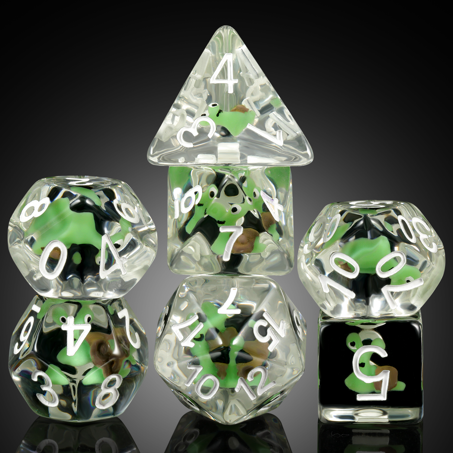 Лидер продаж Amazon, многогранные милые кости DND, индивидуальные полимерные кости d & d, игровые кости с животными для ролевых игр, настольные игры