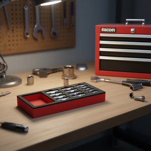 โมดูลซ็อกเก็ตหกเหลี่ยมยาว Facom ในถาดมูส ประเภทสินค้าคุณภาพสูง ซ็อกเก็ต - Product Image 3