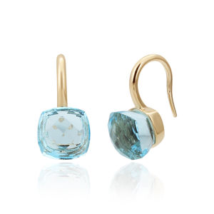 Pendiente de Plata de Ley 925 Vintage chapado en oro, pendiente colgante de piedras preciosas naturales a la moda, joyería, ventas al por mayor - Product Image 4