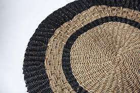 พรมหญ้าทะเลทรงรีงานตามสั่งดีไซน์โบโฮแฮนด์เมดสำหรับตกแต่งห้องนั่งเล่นธรรมชาติ - Product Image 4