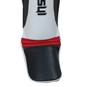 สนับแข้งหนังแท้ขายส่ง แผ่นรองข้อเท้า MMA ป้องกันหน้าแข้ง ปรับระดับได้ด้วยแถบตีนตุ๊กแก ป้องกันอย่างมืออาชีพ - Product Image 4