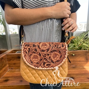 2025กระเป๋าสะพายคาดลำตัวหนังวัวแท้มีลายตารางประดับเพชรแฟชั่นสำหรับผู้หญิงกระเป๋าถือแบบสะพายไหล่ดีไซน์แบบหนังวัวแท้หรูหรา - Product Image 1