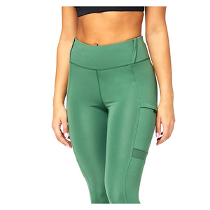 Conjunto de leggings deportivos personalizados para mujer, pantalones de yoga de algodón orgánico, leggings de yoga sostenibles para mujer, alta calidad, venta al por mayor - Product Image 1