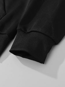 Sweat à capuche surdimensionné de haute qualité pour hommes Streetwear avec strass personnalisés Sweats à capuche pour hommes - Product Image 5