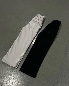 Pantalons de survêtement pour hommes et femmes, hip-hop, broderie de lettres, design double couche, ample, grande taille, imperméable, 100% coton, cordon de serrage, décontracté - Product Image 3
