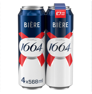 Mejor Precio, Cerveza Blanca KRONENBOURG 1664, Variedad de Cerveza Lager de Trigo y Oscura en Botellas, Latas, Barriles y Cajas Disponibles a Precios de Mayoreo - Product Image 2