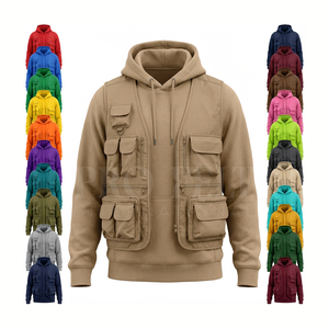 Ropa de Invierno para Hombre, Sudaderas de Manga Larga con Múltiples Bolsillos, Ropa de Exterior, Chaqueta Utilitaria, Fabricante de Ropa Personalizada - Product Image 1