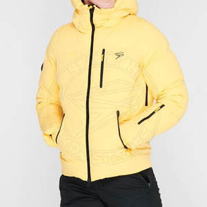 Unisex Custom Winter Puffer <b>Jacket</b> Canvas Outerwear with Warm Hoods Zipper Closure Bubble Bomber Style Reversible Cotton Filled - Product Image 3