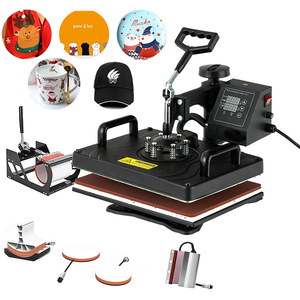 Máquina de Prensa de Calor Multifunción 8 en 1 para Camisetas, Tazas, Gorras y Platos - Product Image 1