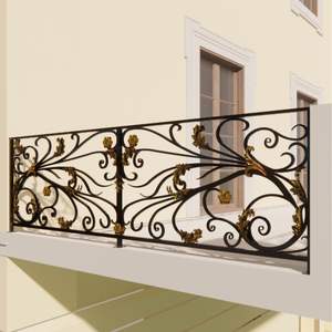 Le balcon luxueux de la chambre à coucher présente une touche de sophistication grâce à ses balustrades haut de gamme et à sa disposition spatiale intelligente. - Product Image 2
