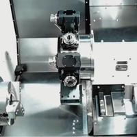 Centre d'usinage CNC à double broche avec usinage des côtés inversés pour pièces complexes tournées et fraisées, haute concentricité