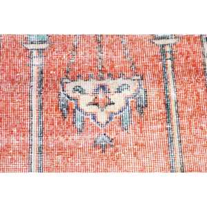 Tapis turc vintage, petit tapis de 2,4 x 3,8 pieds, tapis patchwork orange - Product Image 5