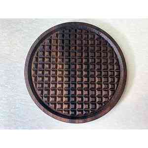 Posavasos artesanales de primera calidad Diseño de madera de mango de nogal personalizado Alta demanda en la India Alfombrillas y almohadillas - Product Image 6