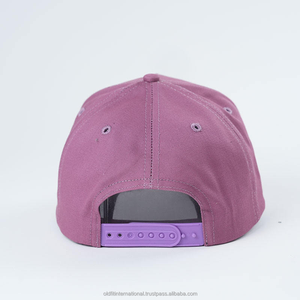 Nueva tendencia, gorra de béisbol estructurada colorida Unisex con logotipo bordado de hojaldre personalizado con cuerda, estilo deportivo, sombrero de Golf de 5 paneles - Product Image 5