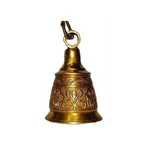 Merveilleuse conception laiton couleur or cloches suspendues taille personnalisée forme ronde cloches suspendues à un prix abordable - Product Image 3