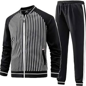 Trajes de chándal con cremallera completa y Jersey de talla XXL unisex, conjuntos transpirables y resistentes al viento con estampado polar de invierno - Product Image 1