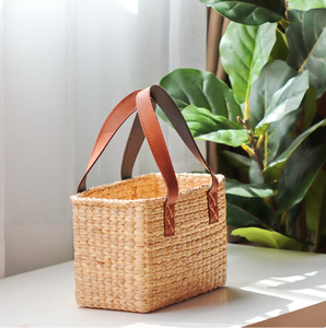 Bolso de playa, cesta de mercado, paja, precio barato - Product Image 1