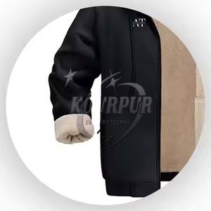 2025 vente chaude hommes vestes universitaires Design classique col montant respirant chaud protection grande taille dernière 100% coton - Product Image 3