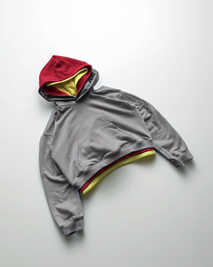 Men's Oversized Hoodie Pullover <b>Jumper</b> Multi-Layer 3-Layered Sweatshirt with <b>Boxy</b> Fit Streetwear Hoodie for Autumn - Product Image 2