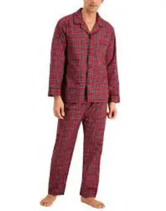 Winterseizoenen Heren Lange Mouwen Katoenen Pyjama Sets Met Op Maat Gemaakte Labelprint Pyjama Sets Voor Wasbare Heren Pyjama Sets