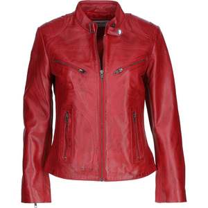 Women's Top Trending Custom Autumn <b>Winter</b> <b>Leather</b> <b>Jackets</b> Solid Turn Collar Design Full Sleeves Breathable Satin Lining - Product Image 1