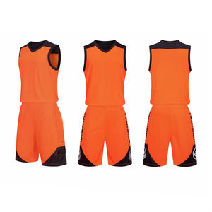 Vêtements de basket-ball respirants pour hommes, chemises de basket-ball en polyester 100% Hemd Camisa, uniformes OEM, vente en gros bon marché - Product Image 2