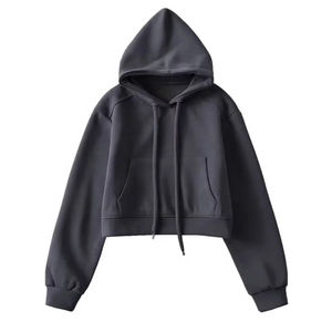 Mujer térmica cómoda suave suelta ligera algodón fitness Sudadera con capucha - Product Image 4