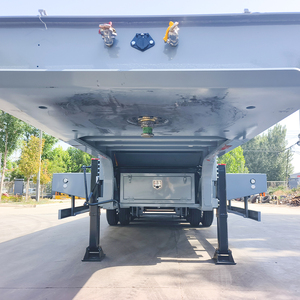 50t Lowbed Truck <b>Trailer</b> 4 Axles Semi-<b>Trailer</b> Iron Material Lowbed <b>Trailers</b> for Sale - Product Image 6
