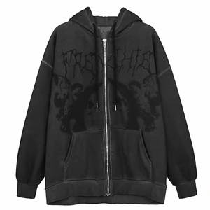 Alta calidad 100% algodón hombres sudaderas impresión bordado personalizado sudaderas con capucha para hombres - Product Image 2