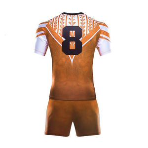 Diseña tu ropa de equipo personalizada, uniforme de rugby de impresión personalizada, hecho en fábrica, precio al por mayor, uniforme de rugby de secado rápido - Product Image 3