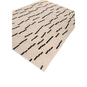 พรมปูพื้นลายเรขาคณิต Nomadic Threads รุ่น Adhm-06 สีงาช้าง ทำจากปอกระเจา ทอแบบแบน เหมาะสำหรับห้องโถง ห้องนอน ห้องนั่งเล่น ใช้ตกแต่งบ้าน - Product Image 2